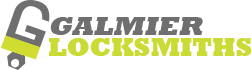 galmier auto locksmiths logo gray